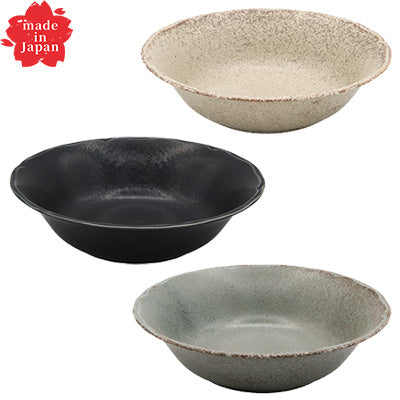 Ultra-Lightweight Porcelain Oatmeal Bowls – Mino Ware – 16cm – Set of 2 – Microwave & Dishwasher Safe – Made in Japan – Simple Japanese Tableware