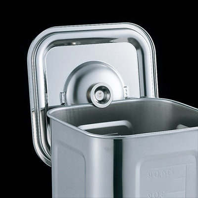 Stainless Steel  Square Deep Type Kitchen Pot (with scale) 8cm～　made in Japan