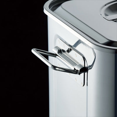 Stainless Steel  Square Deep Type Kitchen Pot (with scale) 8cm～　made in Japan