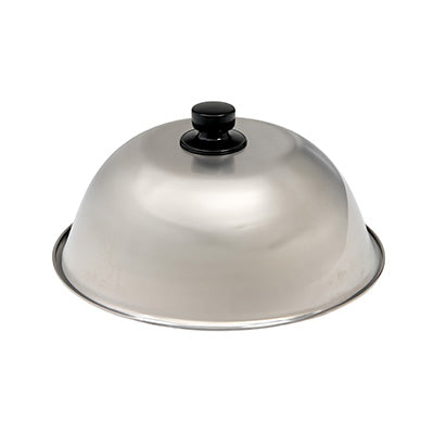 Stainless Steel Round Cover Lid 24cm – For Griddle Cooking and Steaming, Commercial & Home Use