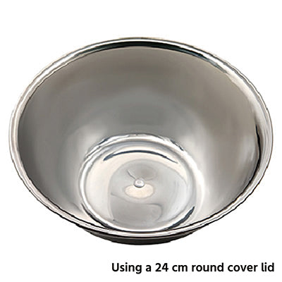 Stainless Steel Round Cover Lid 15cm – For Griddle Cooking and Steaming, Commercial & Home Use