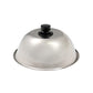 Stainless Steel Round Cover Lid 21cm – For Griddle Cooking and Steaming, Commercial & Home Use