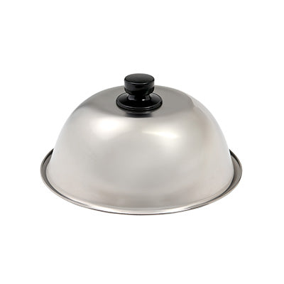 Stainless Steel Round Cover Lid 21cm – For Griddle Cooking and Steaming, Commercial & Home Use
