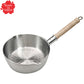 Nakao Aluminum Yukihira Pan – Shallow & Wide Base, Hammered Finish, Extra-Thick 3mm For Gas Stoves Only – Made in Japan