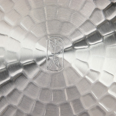 Nakao Aluminum Yukihira Pan – Shallow & Wide Base, Hammered Finish, Extra-Thick 3mm For Gas Stoves Only – Made in Japan