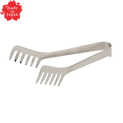 Stainless Steel NEW Spaghetti Tongs Small– 18.5cm for Pasta　made in Japan