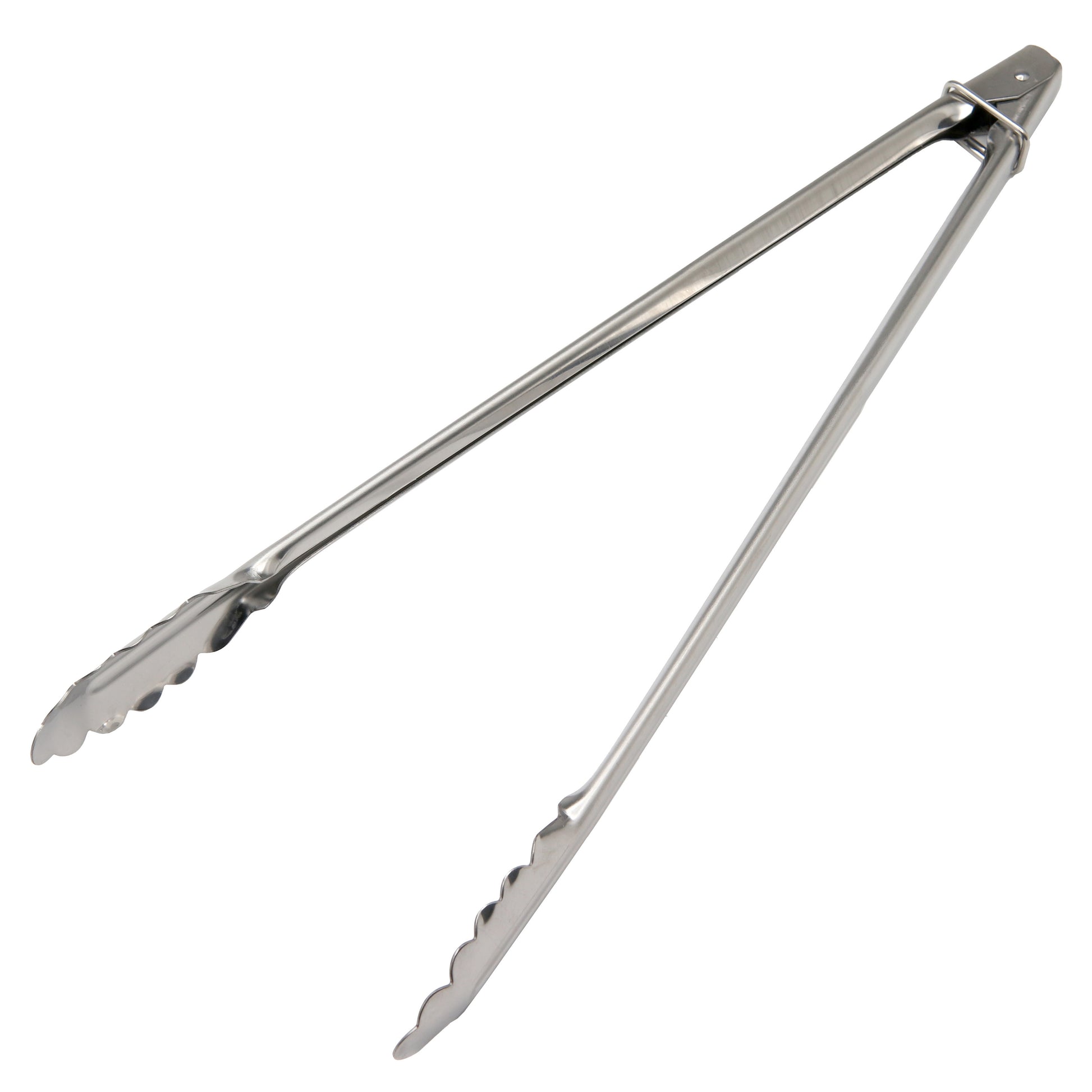 Stainless Steel  large Multi-Purpose Tongs  40cm (1.0mm Thick) with Ring Lock