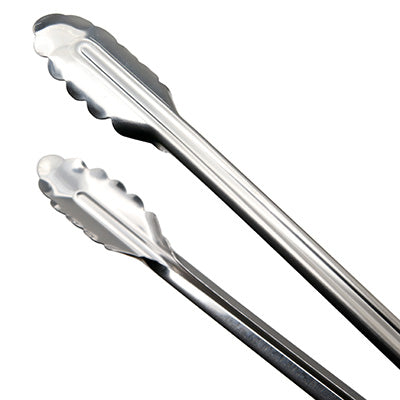 Stainless Steel  large Multi-Purpose Tongs  40cm (1.0mm Thick) with Ring Lock