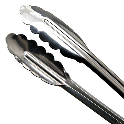 Stainless Steel  medium Multi-Purpose Tongs  30cm (1.0mm Thick) with Ring Lock