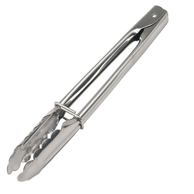 Stainless Steel  Small Multi-Purpose Tongs  24cm (1.0mm Thick) with Ring Lock