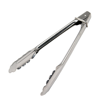 Stainless Steel  Small Multi-Purpose Tongs  24cm (1.0mm Thick) with Ring Lock