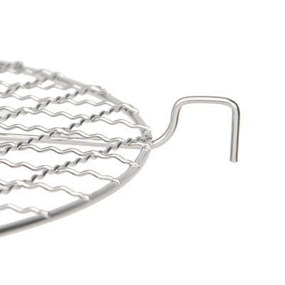 Stainless Steel Crimped Tempura Frying Rack (Crescent Shape)