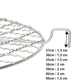 Stainless Steel Crimped Tempura Frying Rack (Crescent Shape)