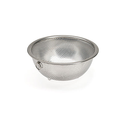 Stainless Steel Chef’s Perforated Bowl 18cm with Stand &amp; Ring (Drain Bowl)