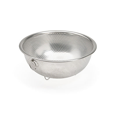 Stainless Steel Chef’s Perforated Bowl 21cm with Stand &amp; Ring (Drain Bowl)