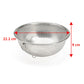 Stainless Steel Chef’s Perforated Bowl 21cm with Stand &amp; Ring (Drain Bowl)