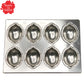 Silver Lemon Cake Pan 8-Cavity | Non-Seasoning Bakeware | High Heat Conductivity | Made in Japan