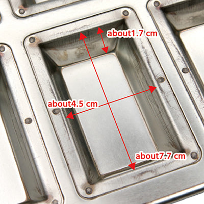 Silver Chantilly Baking Pan 8-Cavity | No Pre-Seasoning Required | High Heat Conductivity | Made in Japan