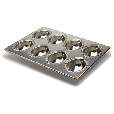 Silver Lemon Cake Pan 8-Cavity | Non-Seasoning Bakeware | High Heat Conductivity | Made in Japan