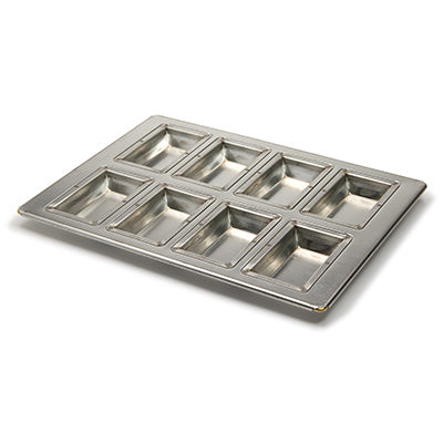 Silver Chantilly Baking Pan 8-Cavity | No Pre-Seasoning Required | High Heat Conductivity | Made in Japan