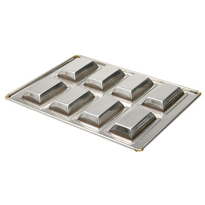 Silver Chantilly Baking Pan 8-Cavity | No Pre-Seasoning Required | High Heat Conductivity | Made in Japan