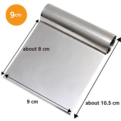 Stainless Steel Dough Scraper, 9cm – For Bread & Pastry Baking