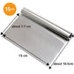 Stainless Steel Dough Scraper, 15cm – For Bread &amp; Pastry Baking