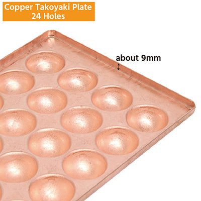 Copper Takoyaki Plate – 24 Holes
