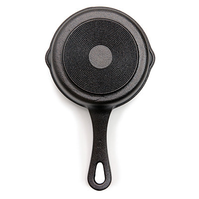 Cast Iron Skillet 12cm, Single Handle – Ideal for Tabletop &amp; Outdoor Cooking【Gas Stove Only】