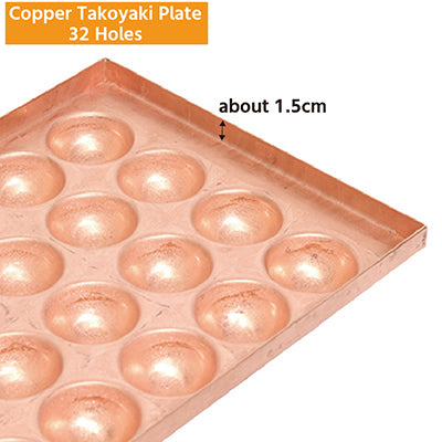 Copper Takoyaki Plate – 32 Holes
