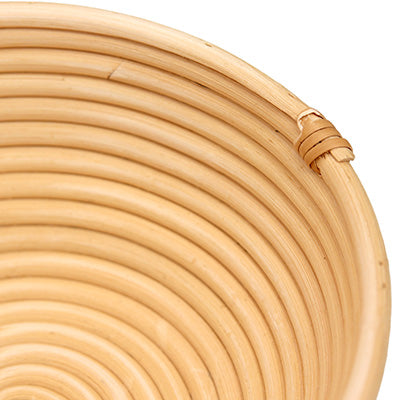 Rattan Bread Proofing Basket, Round 19cm – Natural Material for Campagne Bread