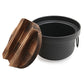 Cast Iron Rice Pot “Oishii Gohan” – Fluffy, Traditional Kamado-Style Cooking, Gas &amp; IH Compatible, Made in Japan