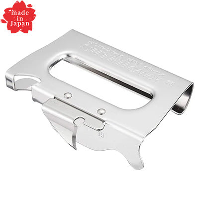 Stainless Steel Can Opener with Bottle Opener – Made in Japan, SG Certified