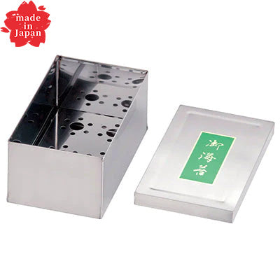 18-0 Stainless Steel Dried Laver Cans SA Made in Japan Yaki Nori (Grilled Laver) For Home Use and Professional Use