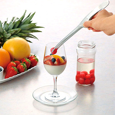 Stainless Steel Clever Tongs – Large 31.5cm, All Satin Finish – Serving & Plating – Made in Japan