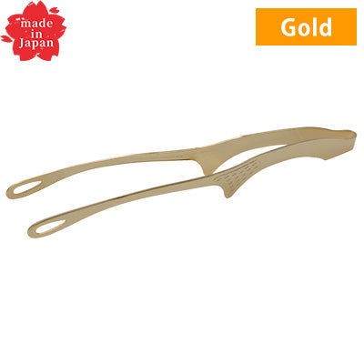 18-0 Senbudo Yakiniku Tongs with Legs (Big) Gold