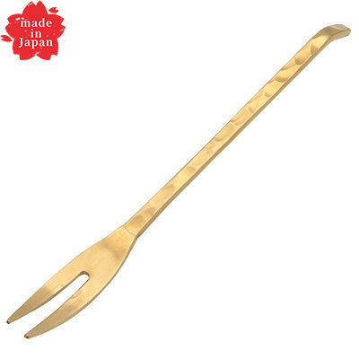 Brass Hammered Princess Fork – 15cm – Wazuchi Design – Made in Japan