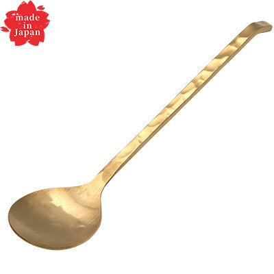 Brass Hammered Teaspoon – 16.5cm – Wazuchi Design – Made in Japan