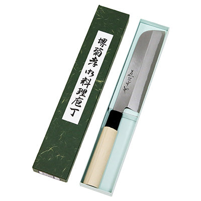 堺菊孝 霞研 改良剣型薄刃 16.5cm