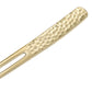 Stainless Steel Kanzashi Pick Fork – Hammered Finish – Gold – 9cm – Made in Japan
(Petit Cutlery Series)