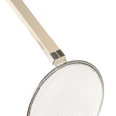 Wooden Handle Soba Fryer Thick Net  6.5 Mesh　made in Japan