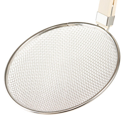 Wooden Handle Soba Fryer Thick Net  6.5 Mesh　made in Japan