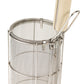 Slim Stainless Steel Spaghetti Frying Tool with Wooden Handle　made in Japan