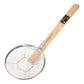 18-8 Stainless Steel Bamboo Handle Soba Strainer, Horizontal Handle 18cm (6.5 Mesh) Professional Use