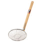 18-8 Stainless Steel Bamboo Handle Soba Strainer, Vertical Handle 21cm (6.5 Mesh) Professional Use