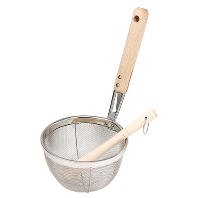 18-8 Wooden Handle Miso Strainer