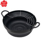 Iron  Tempura pot 24cm（Stepped design）TAKUMI JAPAN　MAGMA PLATE　made in Japan
