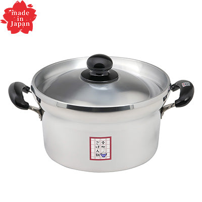 Hokua  Aluminum　DX Bunka Nabe 24cm（7.7 go）versatile Japanese rice cooker pot【For gas only】  made in Japan