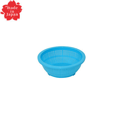 Ikeda DX Round Colander, No. 6（DX-6）Made of polypropylene, Blue　made in Japan