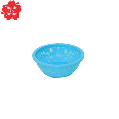 Ikeda DX Round Colander, No. 5（DX-5）Made of polypropylene, Blue　made in Japan